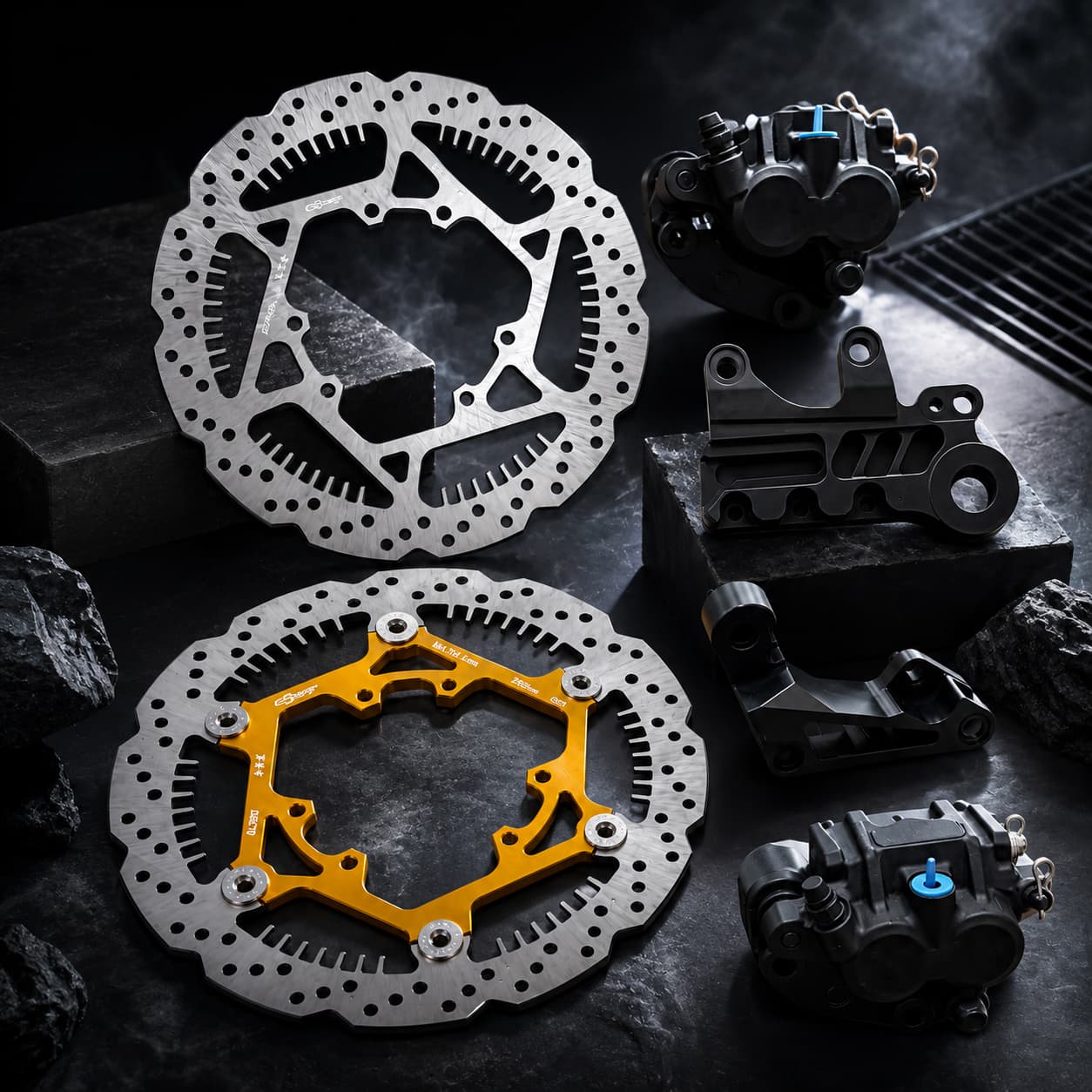 Ultra Bee Complete Brake Upgra - Front Rear Brake Caliper Bracket Kit recension och pris